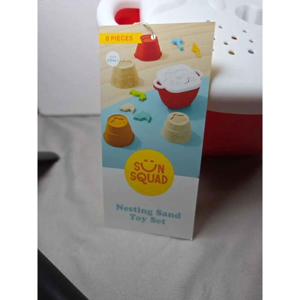 Sun Squad Nesting Sand Toy Set Kids Summer Beach‎ Play 18mo Plus